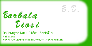 borbala diosi business card